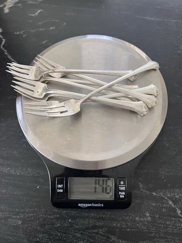 Towle Chippendale Sterling Silver Cocktail Fork Set 8 pcs 146 Grams 4.34 Troy Oz