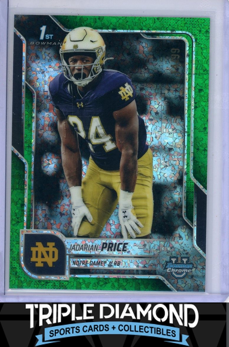 2025 Bowman University Chrome 1st Jadarian Price Green Mini Diamond #14/99 N591