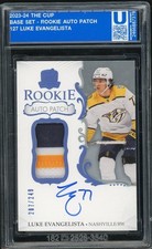2023-24 Upper Deck The Cup Rookie Auto Patch Luke Evangelista #127 RC RPA /249
