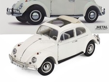 Schuco 1/18 Volkswagen Beetle Kafer Maggiolino Open Roof 1963 White 18U00155