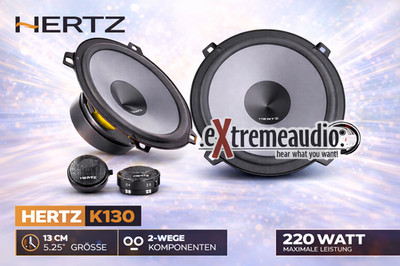 Hertz Uno K130 13cm 2-way Compo Speaker Set Uno K 130 - 220 Watt