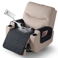 Recliner Chair Covers 100 Waterproof Seat Cover with Arm Reclining Cover Non...