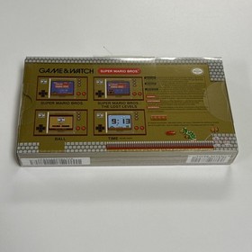 Nintendo Game & Watch (New) Super Mario Bros Handheld Console Clock Video Game. 