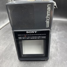 SONY Watchman FD-42A, Flat Black White TV Great Condition No Manual/Cord