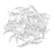 50 Pcs Angel Wings Charm for Bracelets and Necklace Dangle Pendant Bead