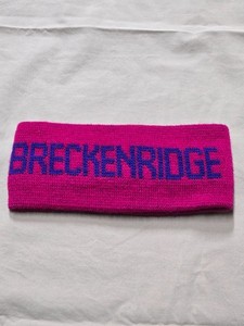 Vintage 90's Breckenridge Ski Resort Knit Headband Winter Ear Warmer