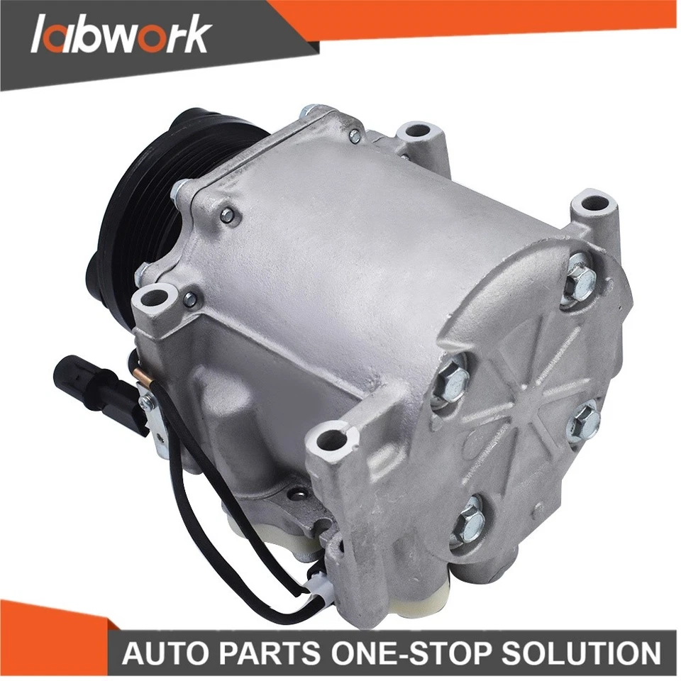 Labwork A/C AC Compressor with clutch For Mitsubishi Lancer/ Eclipse 2.0L 02-07 - Image 3 of 4