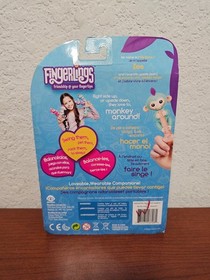 Fingerlings Baby Monkey Light Teal With Purple Hair Zoe Interactive Friend - NEW