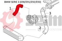 Seim Ladeluftschlauch Turboschlauch Passend FüR Bmw 3Er Touring 318D
