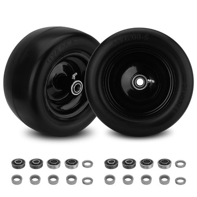 #ad 11x6.00 5” Flat Free Lawn Mower Tire and Wheel 1 2quot; 3 4quot; or 5 8quot; Tire And Rim $75.99
