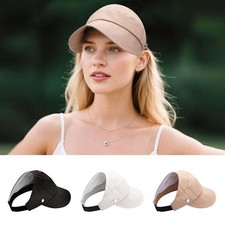 Women's sun hat summer Golf Tennis Cap wide-brimmed sunshade fedora hat UPF50+