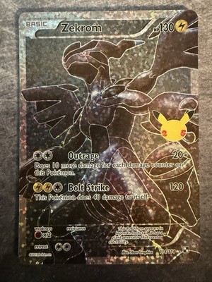 Pokemon TCG - Zekrom Full Art 114/114 - Celebrations 25th | eBay
