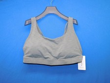 Athleta 2X D DD Plus Gray Exhale Sports Bra NWT Light Impact Gentle Support NEW
