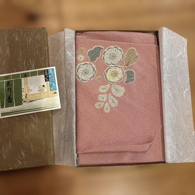 Japanese Furoshiki Erizen pure silk Tsujigahana