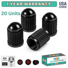 20pcs Tire Valve Stem Caps Black Car Truck Wheel Dust Caps Universal Fit 20pcs Tire Valve Stem Caps Black Car Truck Wheel Dust Caps Universal Fit