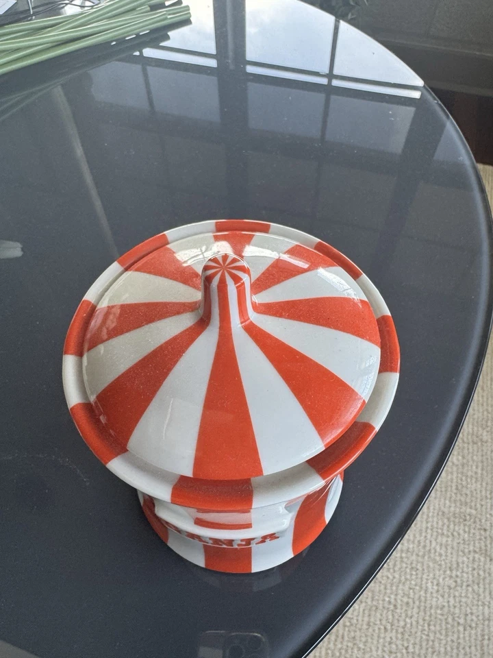 Jonathan Adler Vice Bote Cerámica con Tapa Tarro Retirado Raro Foto 3 de 4