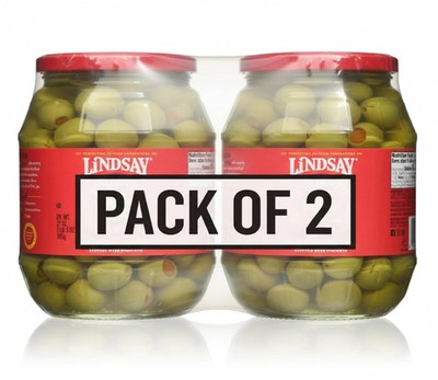 New Lindsay Pimiento Stuffed Manzanilla Olives ( 21 oz. 2 Pack)