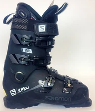 Used $700 Men's Salomon S/XPRO 100 Heated Ski Boots Black Sizes 8 9 10 11 12