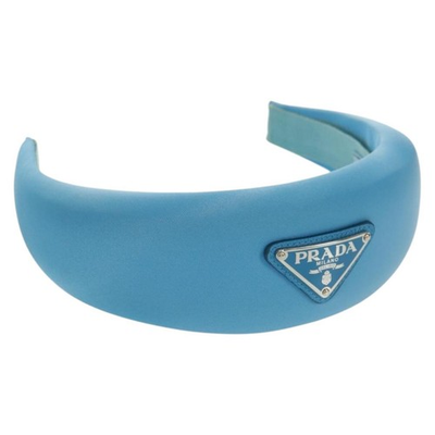 #ad PRADA Katyusha Nylon Light Blue Auth 162877M $504.00