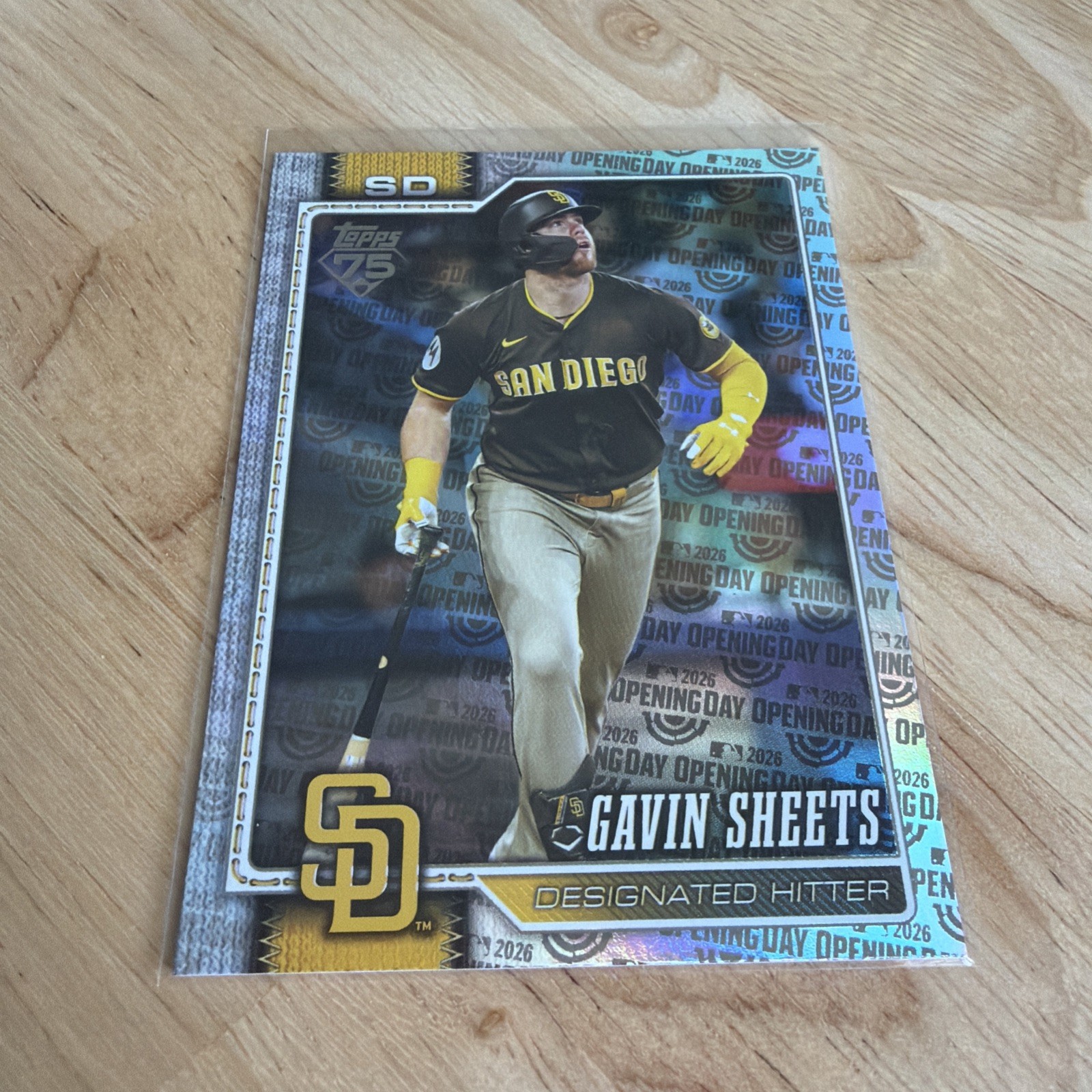 2026 Topps Series 1 #216 Gavin Sheets OPENING DAY FOIL San Diego Padres