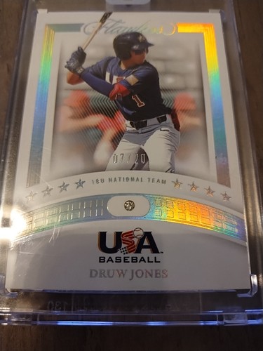 2023 Panini Flawless Druw Jones USA Diamond Variation #07/20๐Rare๐ - Picture 2 of 6
