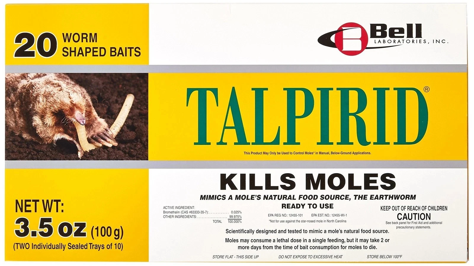 Bell Labs Talpirid Mole Bait - Thumbnail 2