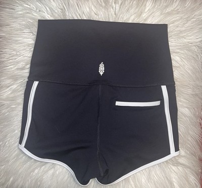NWT Island Time Free People  FP Movement Shorts Black High Waist SMALL