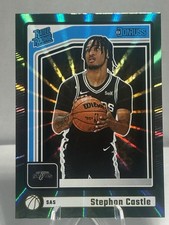 2024-25 Panini Donruss - Rated Rookie Stephon Castle #244 Holo Green Laser (RC)