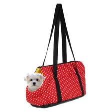 20.5" x 9.3" x 11" Dog Purse Carriers with Crossbody Strap Red