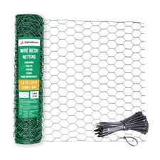 Chicken Wire Fencing 1.3ft x 60ft PVC Coated Garden Netting for Poultry 
