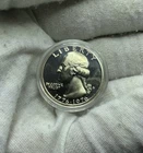 1976 S 40% SILVER GEM PROOF WASHINGTON QUARTER STILL IN MINT CAPSULE LOOK M369