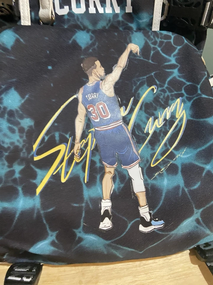 Steph Curry Blue Aolida Limited Edition 1975 Backpack Golden State Warriors #30 - Image 2 of 4