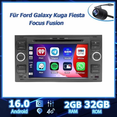 DVD&CD GPS Für Ford Galaxy Kuga Fiesta Focus Fusion Android16 Autoradio RDS Navi