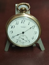 Rare Vintage Waltham 1909 gold Plated  Awwco Serviced Running 