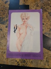 Vtg. Vargas Pinup Girl Picture Playboy Centerfold Page Pin Up 
