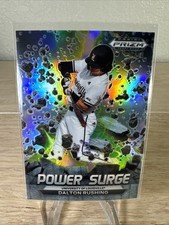 2022 Panini Prizm Draft Picks Baseball Dalton Rushing Silver Prizm Power Surge