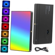 LT003 RGB Video Light, 15W Portable LED Panel with 2100 Lumens, 10" 10 inch