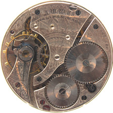 1902 WALTHAM POCKET WATCH MOVEMENT 11631122 GRADE 610 16s 7j QE