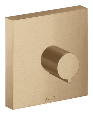 Axor Starck Absperrventil 120 x 120 mm - Brushed Bronze - 10972140
