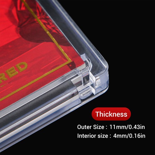 175pt Magnetic Vertical Double Booklet Card Holder One Touch Acrylic Card Case - 第 9/20 張圖片
