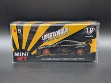 SEALED 1:64 MINI GT LB WORKS Nissan GTR R35 Black w/ Copper Wheel #5