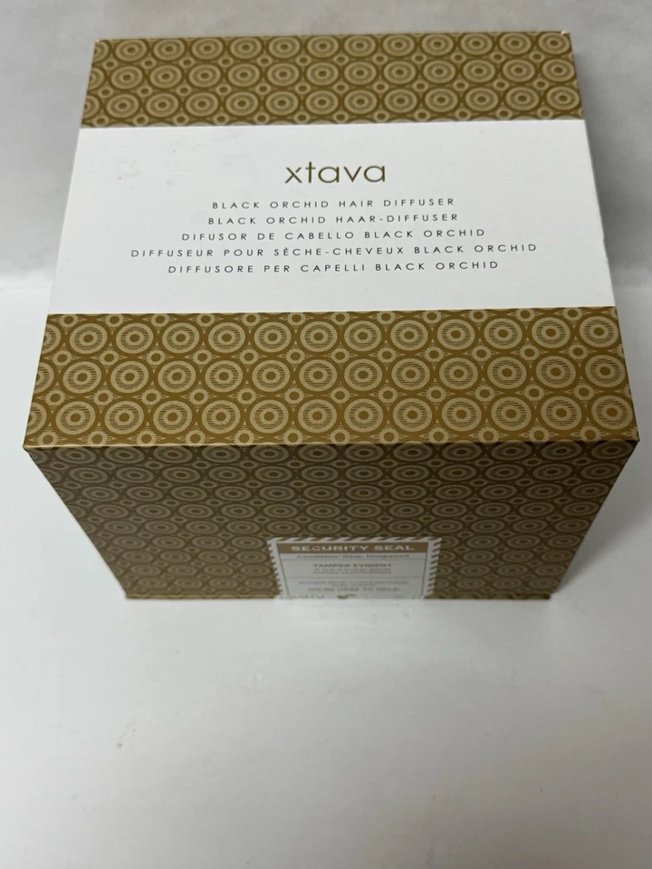 Difusor de cabello natural rizado orquídea negra xtava caja abierta suministros de belleza cosmetólogo Foto 2 de 4