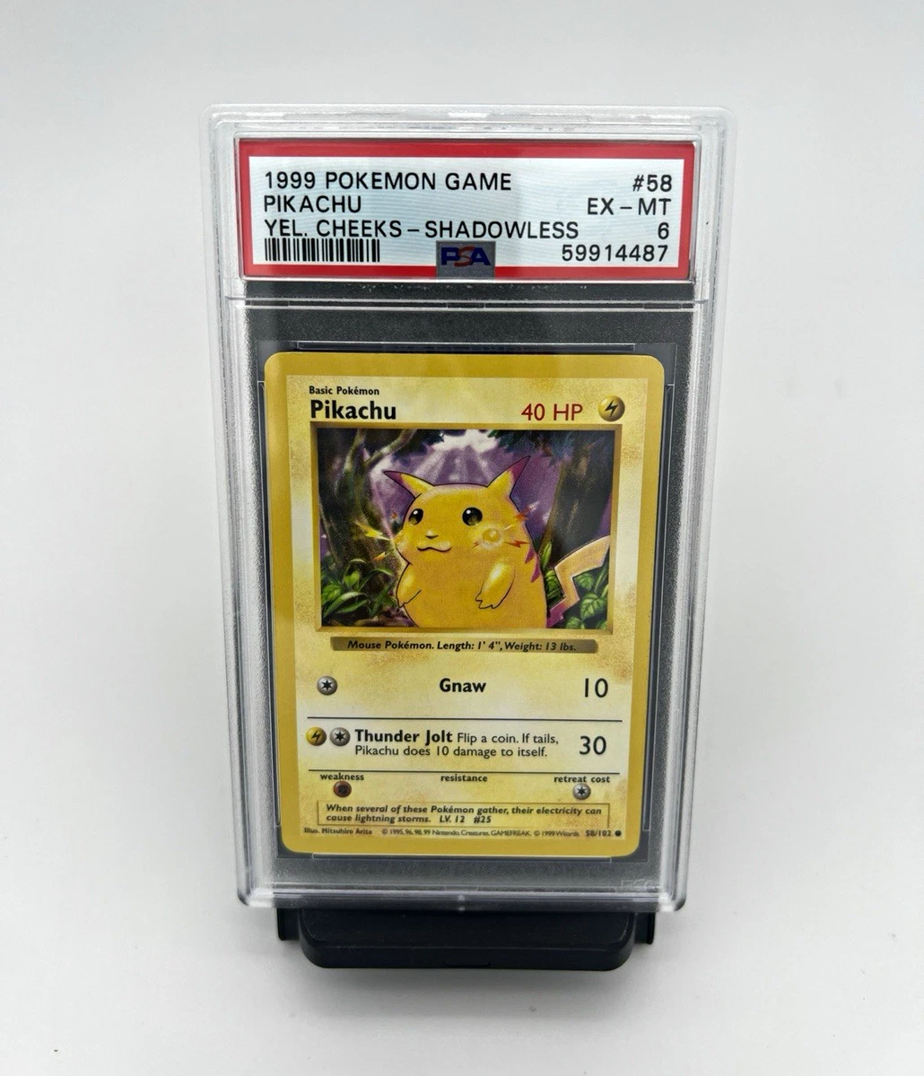 25+ Pikachu Pokémon TCG Shadowless Individual Collectible Card
