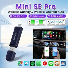 Wireless Adapter Smart Wireless CarPlay Android Auto USB Dongle WiFi Bluetooth