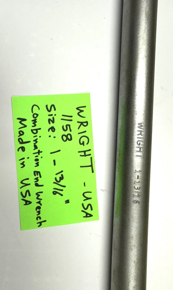 "Llave combinada Wright - 1- 13/16"" - 24"" de largo - llave grande - Hecha en EE. UU. Foto 2 de 4