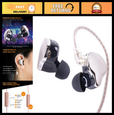 High-Res USB C Wired Earbuds with Mic, Noise Isolation, Gaming Music, Detachab
