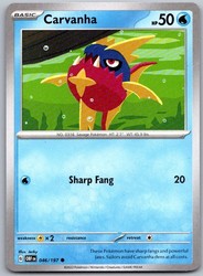 Carvanha 046/197 Obsidian Flames Common
