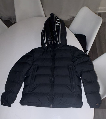 Moncler Mens Down Puffer Jacket Black Size M Winter Coat Authentic Luxury
