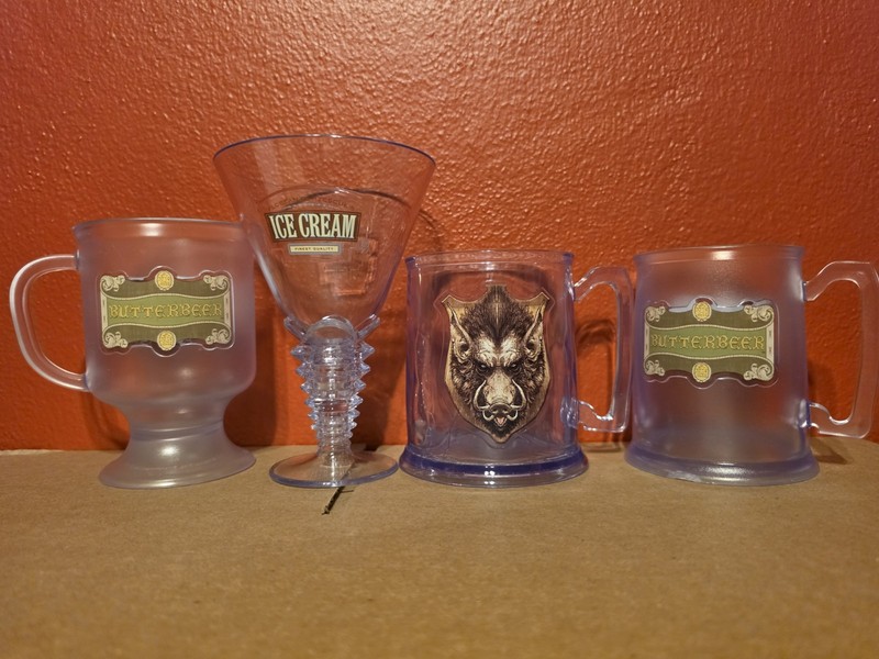 Harry Potter Wizarding World Universal Studios EXCLUSIVE Plastic Cup FULL SET 