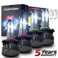 9006+9005 LED Headlight Kit Combo Bulbs 12000...